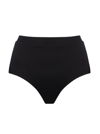 COSSIE+CO Black high-waisted Lucinda bikini bottoms at Collagerie