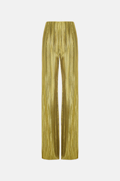 Galvan Olive pleated Nuage trouser at Collagerie