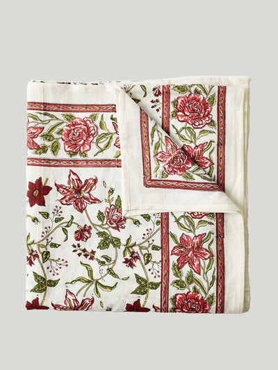 Maison Margaux Allegra red tablecloth at Collagerie