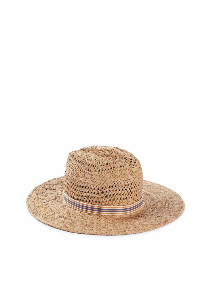 Woven natural Phoebe hat