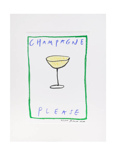 Tatiana Alida ‘Champagne Please’ print at Collagerie