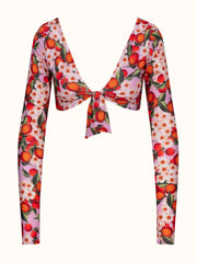 Borgo de Nor x Talia Collins multi belisama bow tie cardigan