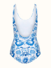 Blue and white Electra Classic swimsuit