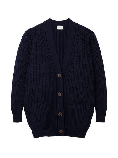 Navygrey The Heirloom cardigan in navy at Collagerie