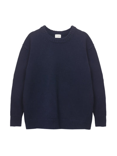 Navygrey The Oversized knit in navy at Collagerie