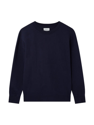 Navygrey The Relaxed-fit sweatshirt in true navy at Collagerie