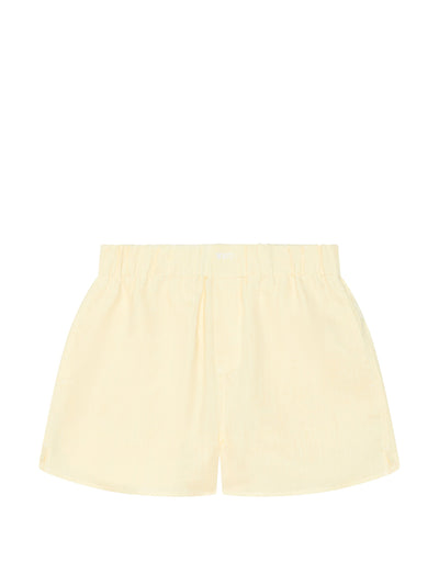 With Nothing Underneath The Short: yellow linen at Collagerie