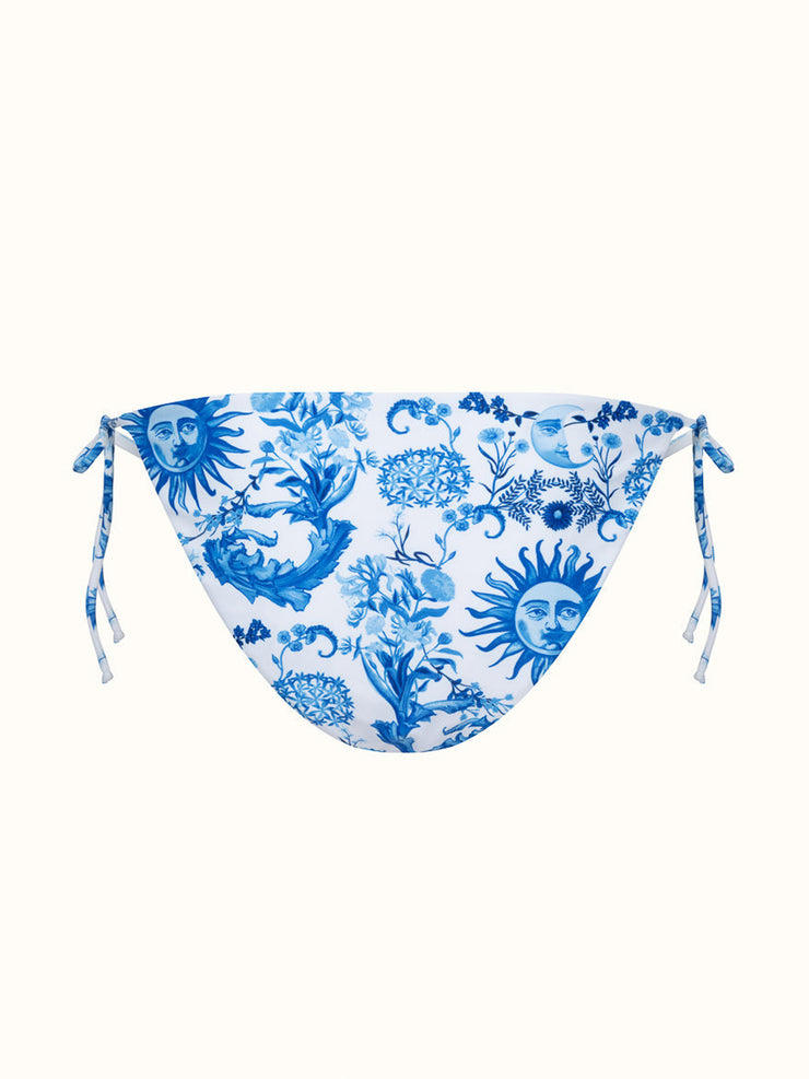 Borgo de Nor x Talia Collins blue and white electra bikini bottoms