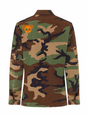 Limited edition camouflage Emoji print army jacket