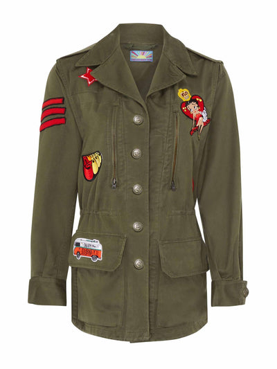 The Jacket Bar Green 'Queen Betty' army jacket at Collagerie