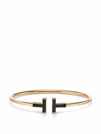 Tiffany & Co 18k gold with black onyx bracelet at Collagerie