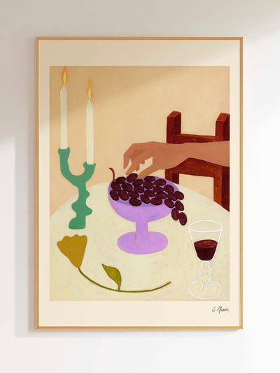 Carla Llanos Print | 'Grapes' at Collagerie