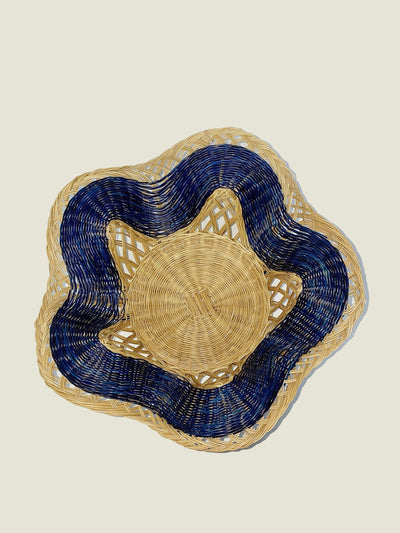 The Colombia Collective Boyacá scalloped woven bowl at Collagerie