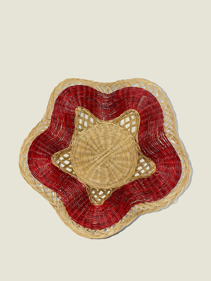 Boyacá scalloped woven bowl