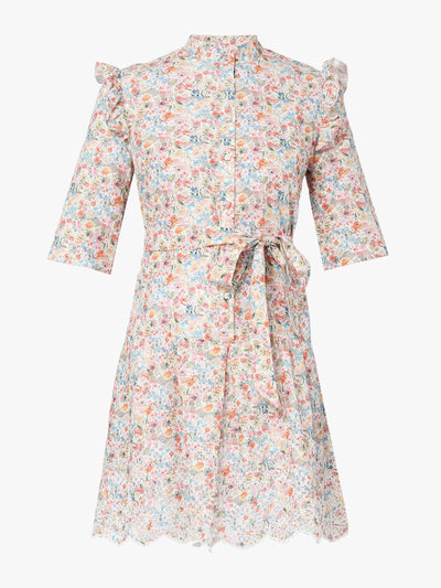 ERDEM Hvar embroidered Liberty meadow cotton linen dress at Collagerie