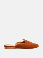 Baltic amber velvet Venetian mule