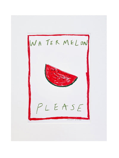 Tatiana Alida Watermelon please in oil pastel at Collagerie