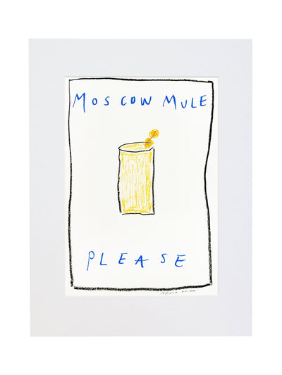 Tatiana Alida Moscow Mule Please print in oil pastel at Collagerie