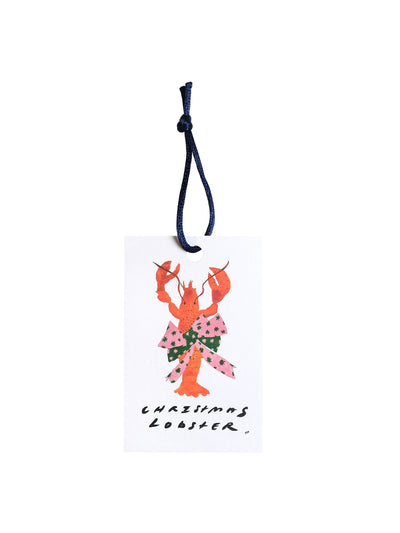 Tatiana Alida Christmas Lobster gift tags (pack of 10) at Collagerie