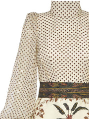 Bettina palmier print gown