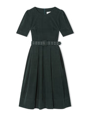 Cefinn's velvet-soft pin corduroy Felicity dress will be your winter dress fix. Collagerie.com