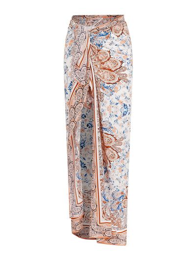 Evarae Paisley and floral print sarong wrap at Collagerie