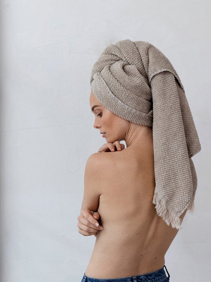 Natural pure linen bath towel