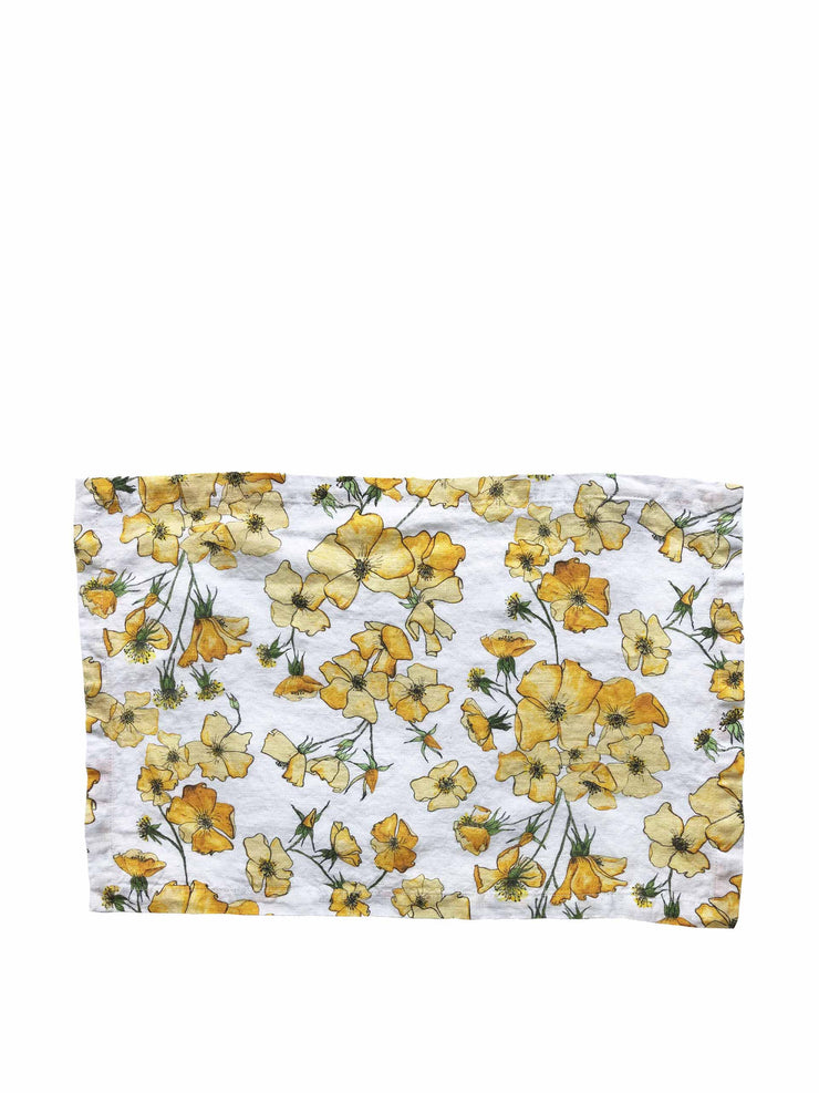 Yellow rose placemat