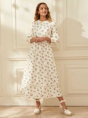 Ophelia white floral dress
