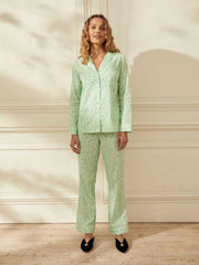Green cotton pyjama set