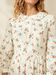 Ophelia white floral dress