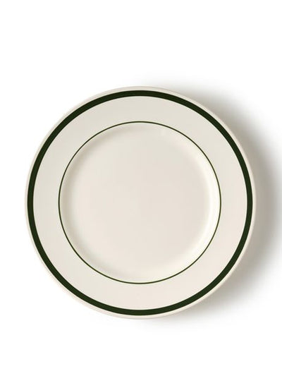 Bertioli by Thyme Dinner Plate with Green Stripe at Collagerie