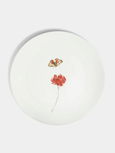 Laboratorio Paravicini Flower and butterfly plates (set of 6) at Collagerie