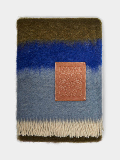 Loewe Striped mohair blanket at Collagerie