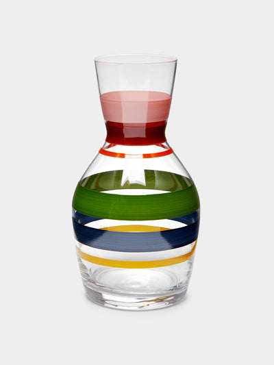 Los Vasos de Agua Clara Hand painted glass carafe at Collagerie