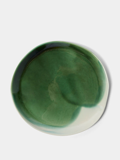 Pottery & Poetry Green porcelain side plates (set of 4) at Collagerie