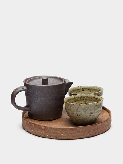 Ingot Objects Ash glazed tea set at Collagerie