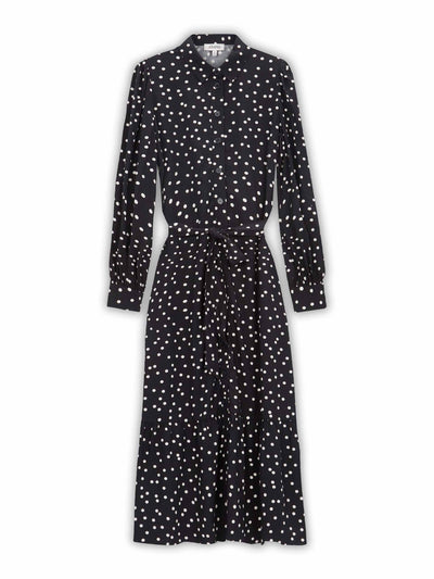 Albaray Black spot midi shirt dress at Collagerie