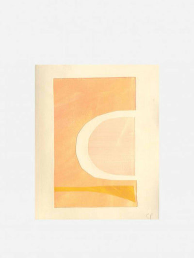 Caroline Popham Yellow abstract print at Collagerie