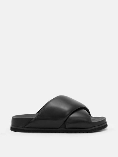 All saints Crossover leather sandals at Collagerie