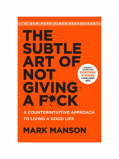 Mark Manson The Subtle Art of Not Giving a F*ck book at Collagerie