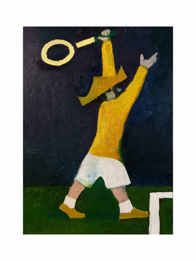 Among The Pines Tennis player painting at Collagerie