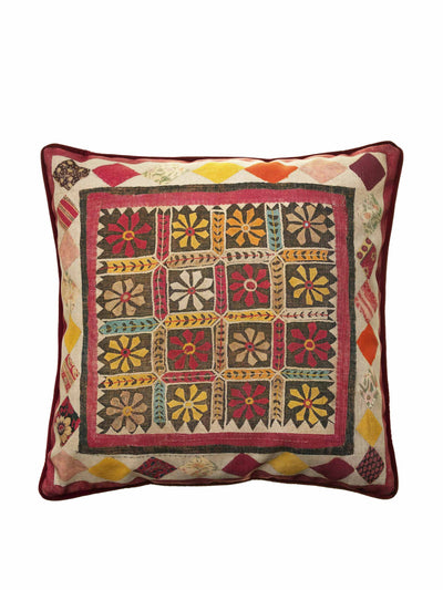 Andrew Martin Antique inspired floral cushion at Collagerie