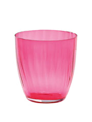Jewel pink water glasses (set of 4)