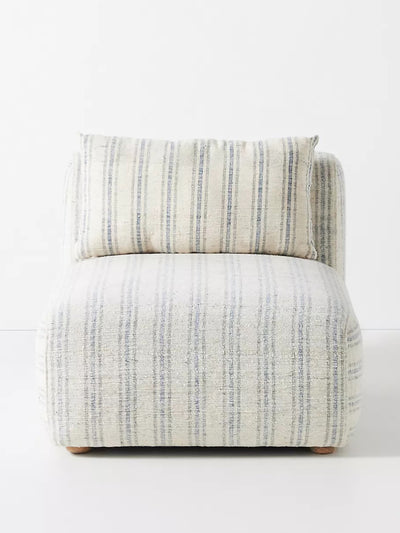 Anthropologie Striped modular armless chair at Collagerie