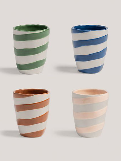 Klevering Klevering oblique mugs (set of 4) at Collagerie