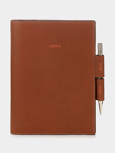 Anya Hindmarch Personalised leather two way journal at Collagerie