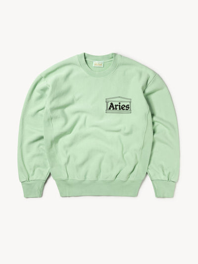 Aries Arise Green temple sweatshirt at Collagerie