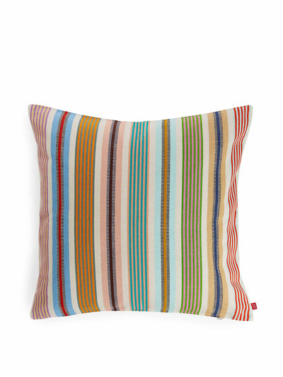 Afroart Multicoloured striped cushion cover at Collagerie