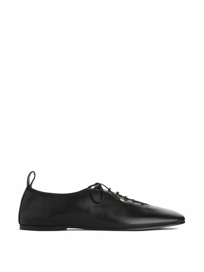 Arket Lace-up Derby flats at Collagerie